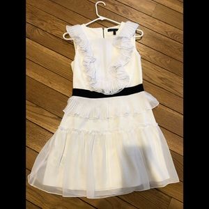 BcbgMaxAzria white ruffle dress
